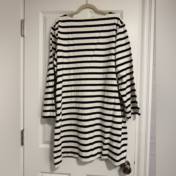 NWT J. Crew Mariner Cloth Striped Dress with Gold Buttons - Picture 6 of 6